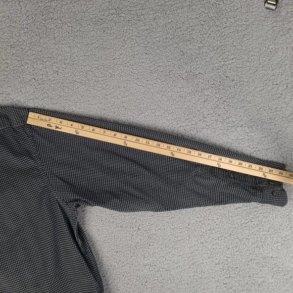 Eddie Bauer Shirt Mens Large Gray Black Soft Cotton Geometric Long Sleeve Button - Picture 12 of 12